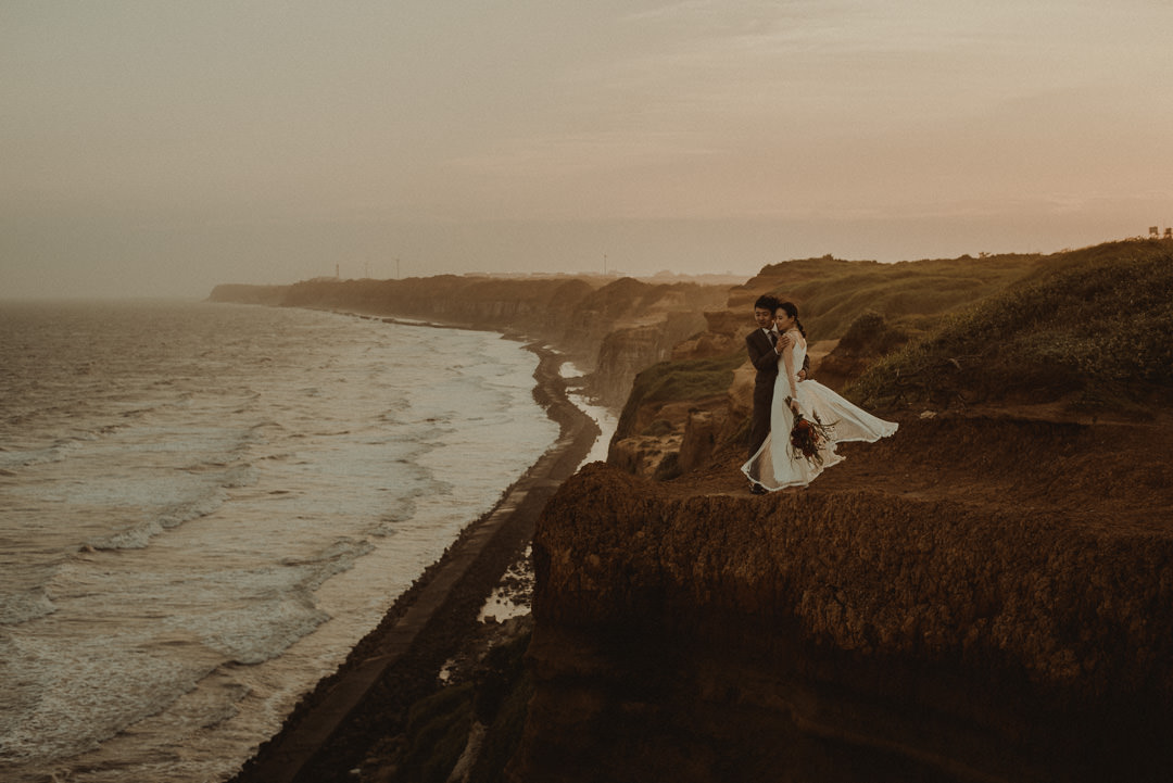 If you plan to elope in Japan, these cliffs offer spectacular view of the rising sun.