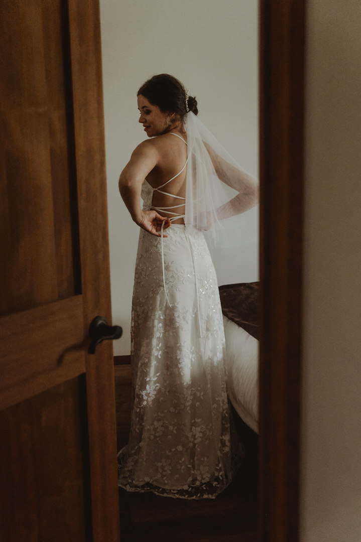 Beautiful elopement in Chiba Japan - Bride in a dress