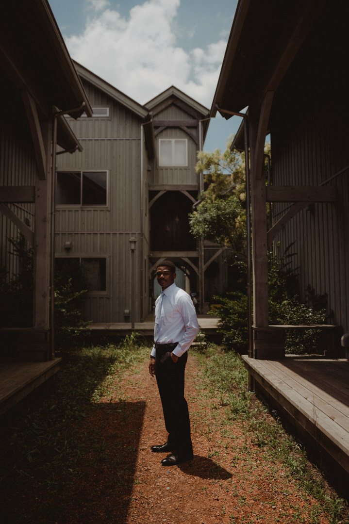 Beautiful elopement in Chiba Japan - Groom portrait