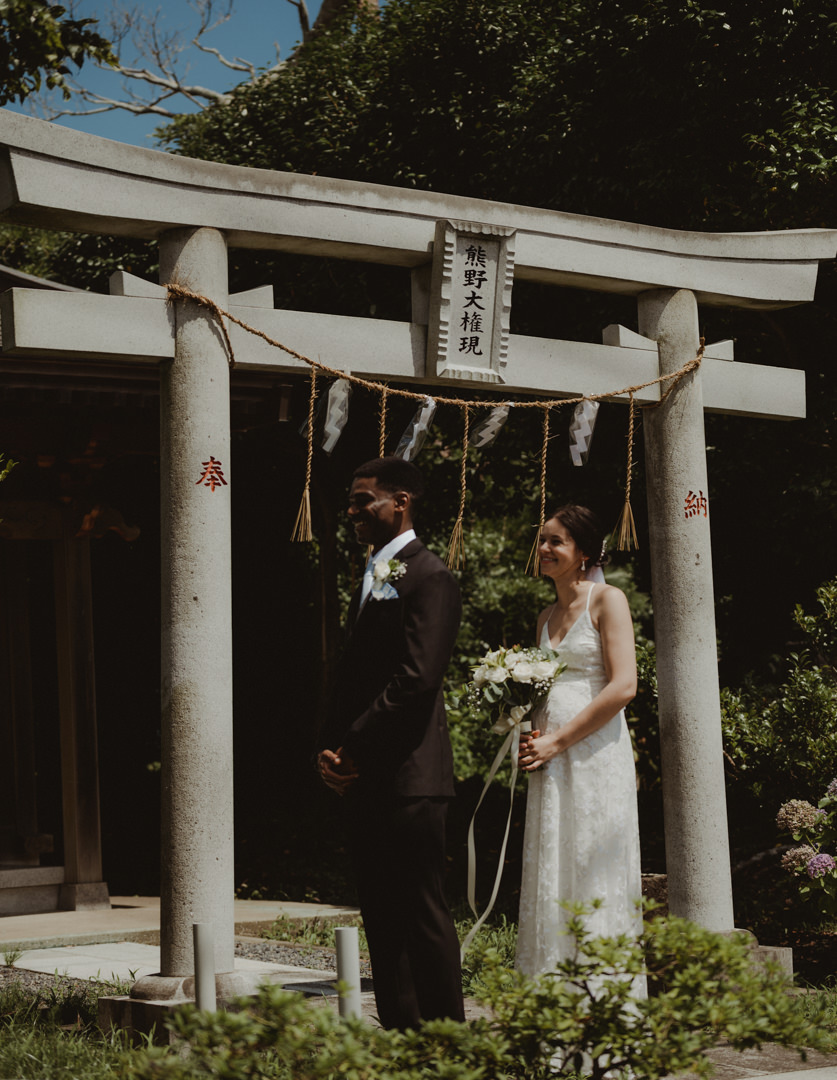 Beautiful elopement in Chiba Japan - The first look