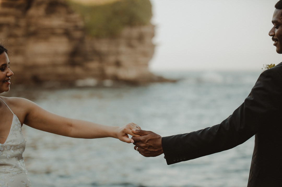 Beautiful elopement in Chiba Japan - Holding hand