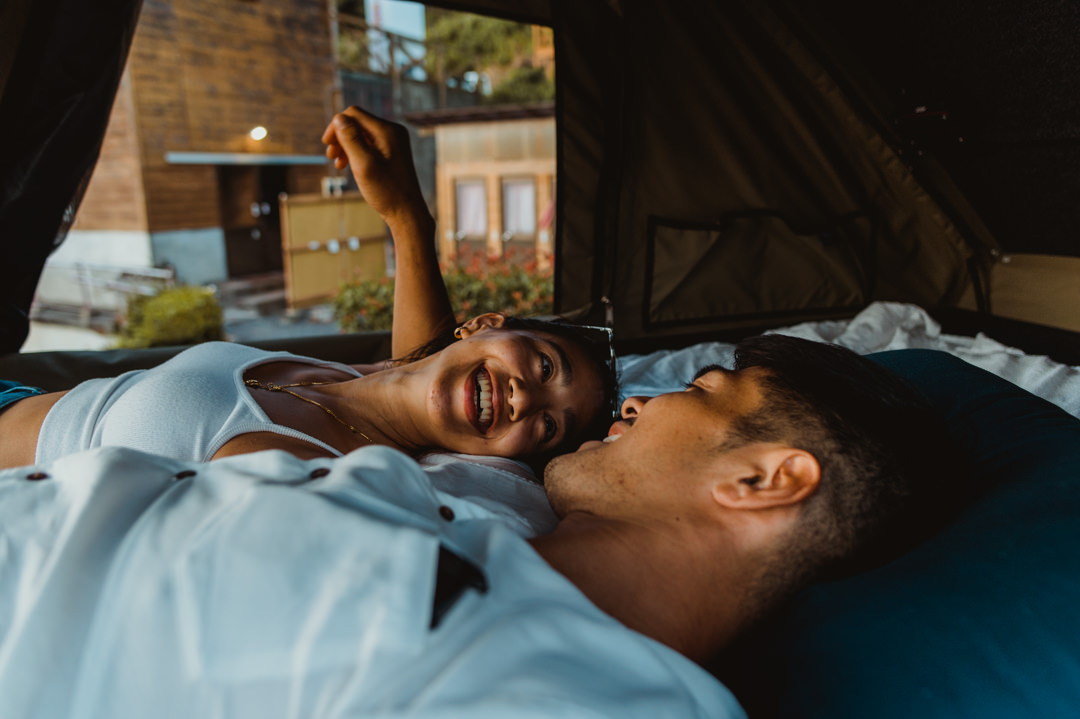 Overland elopement Japan - So much room up here
