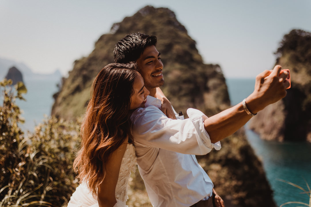 Selfie to send the parents