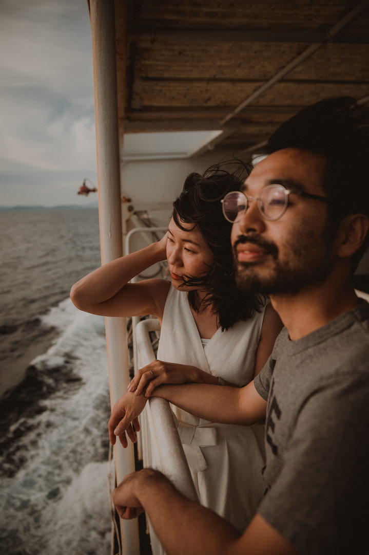 WInd in their hair