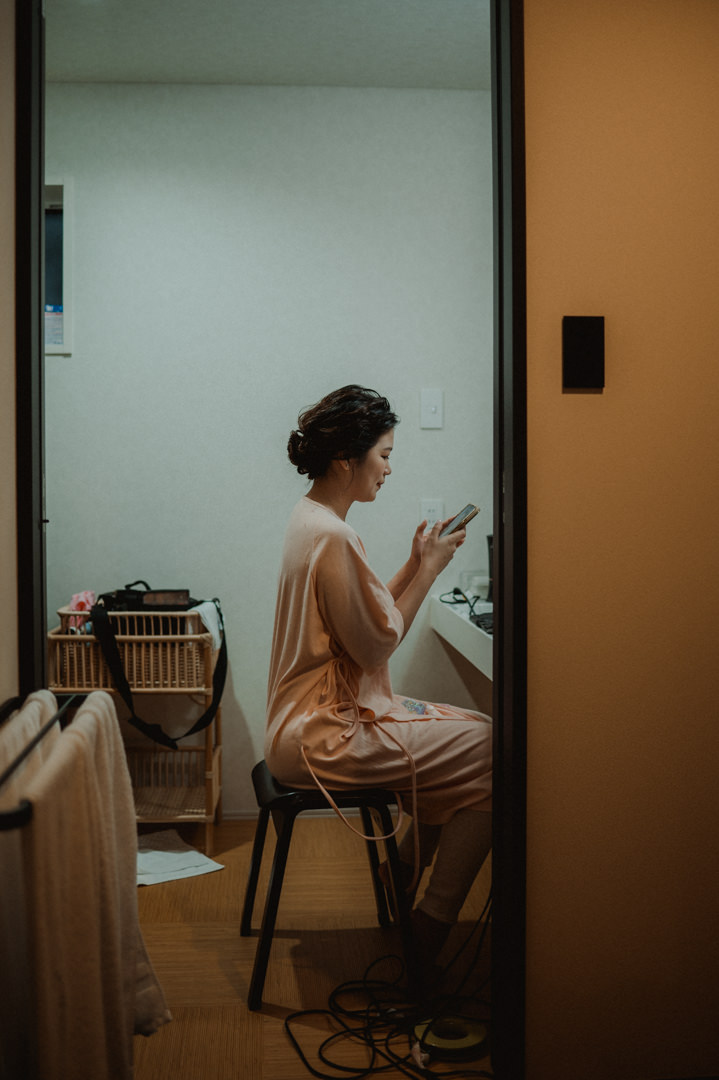 Ginzan Onsen Elopement - Getting ready