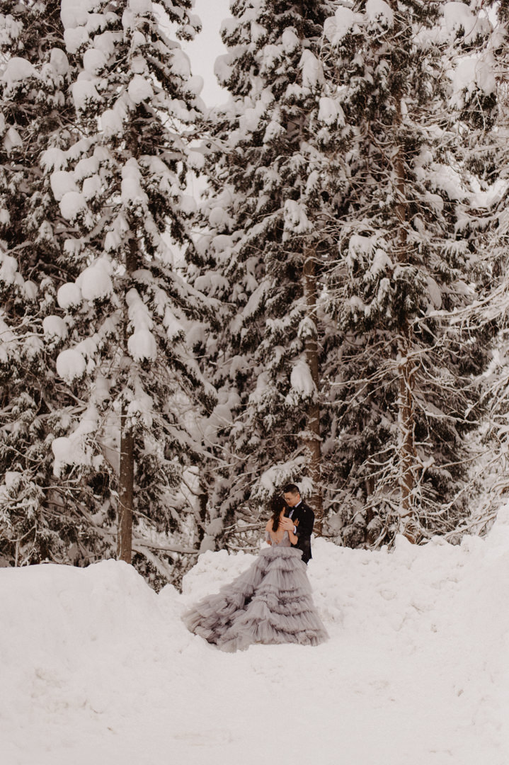 Ginzan Onsen Elopement - Snow ceremony