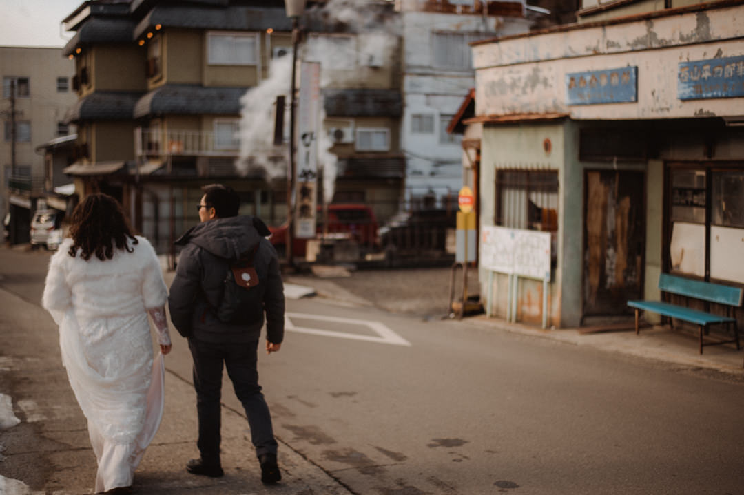 Nagano Ryokan Elopement - exploring the town