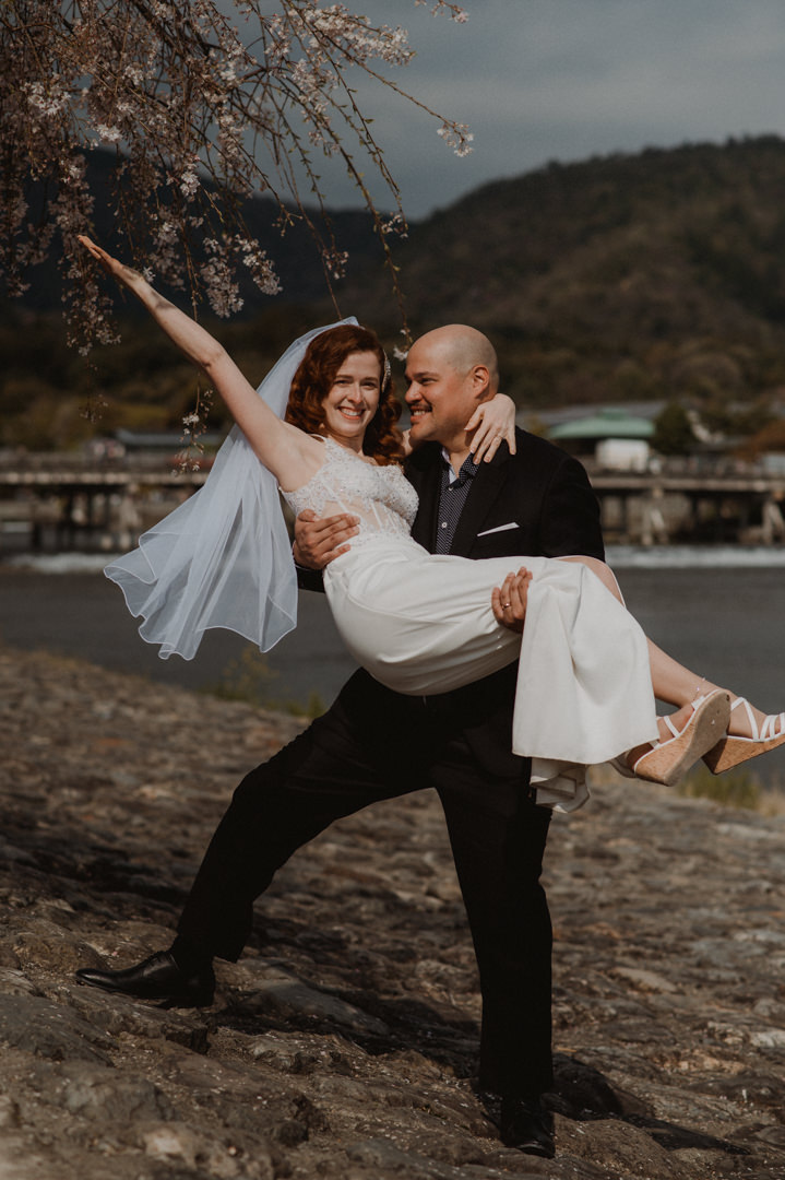 Arashiyama Bamboo Forest Elopement - Kyoto Arashiyama portrait